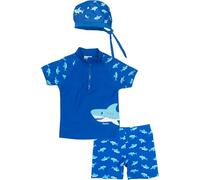 Playshoes Set de baño de Dos Piezas Traje de baño + pañuelo con protección UV 50+ protección Solar