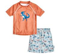 Playshoes Set Protector Dino Orange 134-140 para niños