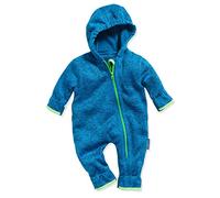 Playshoes Strickfleece Overall Traje de esquí, Azul (Blau 7), 68 Unisex niños