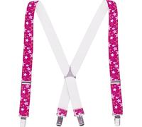 Playshoes Tirantes Elásticos Unisex niños, Estrellas Rosas, 70