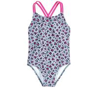Playshoes Traje de baño para niña, Color Gris con Estampado de Leo, 134/140 cm