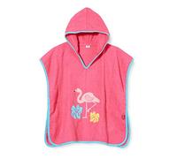 Playshoes Unisex Kinder Poncho, Bata de baño para Unisex niños, Rosa (18 - Pink Flamingo), L (desde 4 años)
