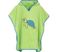 Playshoes Unisex Kinder Poncho, Bata de baño para Unisex niños, Verde (29 - Grün Schildkröte), L (desde 4 años)
