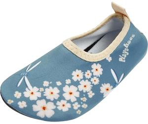Playshoes Unisex Niños Deportes Acuáticos Zapatos Descalzos, Petróleo Flores, 28/29 EU