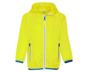 Playshoes Unisex Niños Faltbare Funktions-jacke Chaqueta para lluvia Not Applicable, Neongelb 43, 152