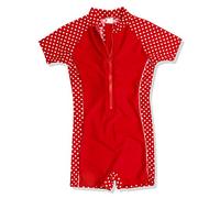 Playshoes Unisex Niños Schwimmanzug Badebekleidung Uv Schutz- Dots Not Applicable, Rojo (8 Rot ), 98/104
