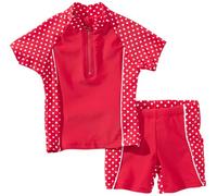 PLAYSHOES Traje de baño 2 piezas Girls rojo - puntos - talla74