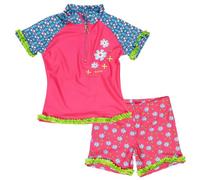 Playshoes UV Protection Bath Set Flowers Traje De Baño, Multicolor (Original 900), 110-116 Unisex niños