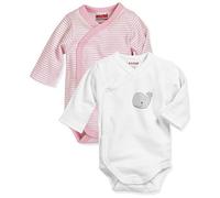 Playshoes Wrap Body 1-1-arm 2-pack Whale Body Bebe Unisex bebé (Pack de 2), Rosa (Pink/White), 50