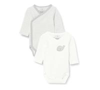 Playshoes Wrap Body Whale 2-Pack, Body bebe Unisex Bebé, Natural (Natural/White), 50