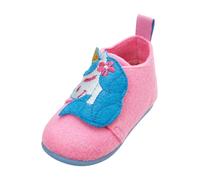 Playshoes Hausschuhe Einhorn, Pantuflas, Unisex niños, Rosa/Azul (Pink/Blue), 22 EU