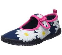 Playshoes Zapatillas de Playa con protección UV Flor de Margarita, Zapatos de Agua, Unisex niños, Azul (Marine Dark Blue), 22/23 EU