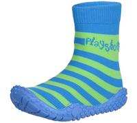 Playshoes Zapatillas de Playa con protección UV Raya, Zapatos de Agua, Unisex niños, Verde/Azul (Green/Blue), 26/27 EU