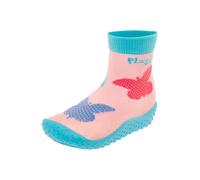 Playshoes Calcetín acuático, Zapatos de Agua Niñas, Mariposas Rosa, 22/23 EU