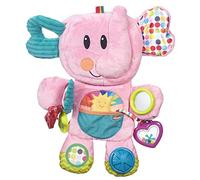 Playskool Fold 'n Go Elefante de Peluche para bebés, Color Rosa, Medium (Hasbro B4939)