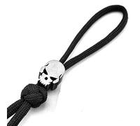 Playstala Punisher - Cordón de titanio con forma de cráneo para navajas con cremallera 550 Paracord