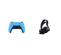 Playstation 5 - Mando Inalmbrico DualSense Starlight Blue | Mando Original Sony para PS5- Color Azul 5 - Auriculares inalmbricos PULSE Elite Midnight Black