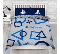 PLAYSTATION Doble Juego de Cama Infantil Funda Nórdica Reversible Azul Logo