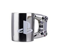 Playstation DS4 - Taza de café (cerámica, 550 ml), color plateado