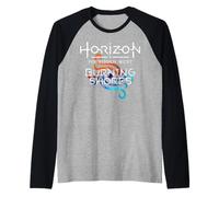 PlayStation Horizon Forbidden West Burning Shores Waves Camiseta Manga Raglan