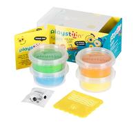 Playstilin Floaty - Plastilina original para niños, apta para jugar en agua, juego de plastilina creativa con accesorios y herramientas en la caja, pasta de modelado no seca