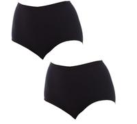 Playtex Braga Maxi Algodón Orgánico Mujer x2, Negro, M