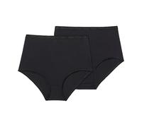 Playtex Braga Maxi Algodón Orgánico Mujer x2, Negro, XS