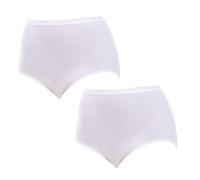 Playtex Braga Maxi Algodón Bio, Brief, Mujer, Blanco (White), L