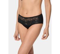 PLAYTEX Braguita tipo culote midi Flower Elegance. Color Negro