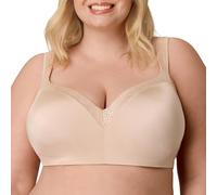 Playtex Brasier Balconette con Aros para Mujer, Talla Grande Disponible, Cobertura Completa, Absorbe la Humedad, 4802, Almendra, 95C