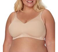 Playtex Brasier de cobertura completa sin costuras de 18 horas para mujer, comodidad fresca inalámbrica, sin varillas, US4049, 1 paquete - Nude, 105C