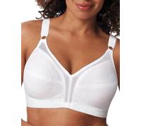 Playtex Brasier sin Aros de Cobertura Completa para Mujer de 18 Horas de Soporte Sensacional para Figuras Completas, Blanco, 115D