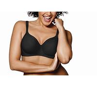 Playtex Brasier sin varillas para mujer con formas y apoyos para balconette de figura completa 4824, Negro, 80C