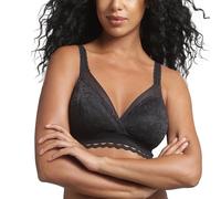 Playtex Classic Lace Support Recycled Soft Cup Bra X1, Bra, Mujer, Negro (Black), 105B