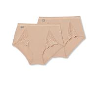 Playtex Cotton and Lace Midi X2, Brief, Mujer, Beige (Skin), L