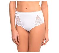 Playtex Brief Woman Cotton and Lace Midi x2, Blanco (White), XL