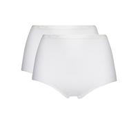 PLAYTEX Lote de 2 bragas maxi de algodón orgánico. Color blanco