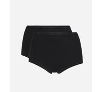 Playtex Braga Maxi Algodón Orgánico Mujer x2, Negro, 4XL