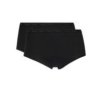 PLAYTEX Lote de 2 bragas midi de algodón orgánico. Color negro + negro