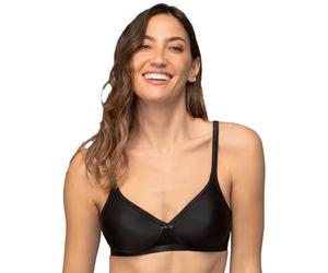 Playtex Micro Support Satin Wire-free Bra X1, Bra, Mujer, Negro (Black), 105B