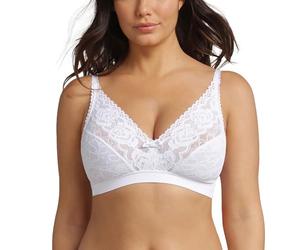 Playtex New Flower Elegance Non Wire, Bra, Mujer, Blanco (White), 100B