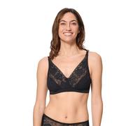 Playtex New Flower Elegance Non Wire, Bra, Mujer, Negro (Black), 105C