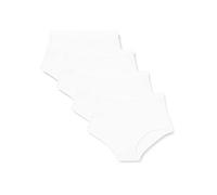 Playtex Organic Cotton Midi Brief X4, Brief, Mujer, Blanco (White), M