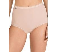 Playtex Pack bragas altas de algodón elástico cómodo, invisible y femenino Mujer x3, Beige, S