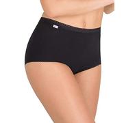 Playtex Pack bragas altas de algodón elástico cómodo, invisible y femenino Mujer x3, Negro, XXL