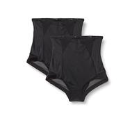 Playtex Pack Bragas moldeadoras Perfect silhouette Mujer x2, Negro, L
