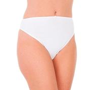 Playtex Pack de 2 bragas bikini de algodón elástico sin costuras laterales Mujer x2 Blanco S