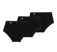 Playtex Pack of 3 Cotton Stretch Briefs maximum comfort Woman x3, Negro (Black), M