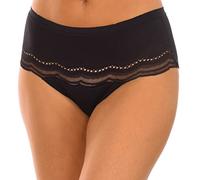 Playtex Secert Comfort Midi Brief X1, Brief, Mujer, Negro (Black), L