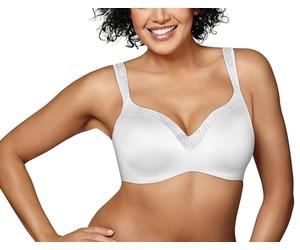 Playtex Secrets Coverage Underwire, Balconette T-Shirt Bra for Full Figures Sujetador, Blanco, E para Mujer